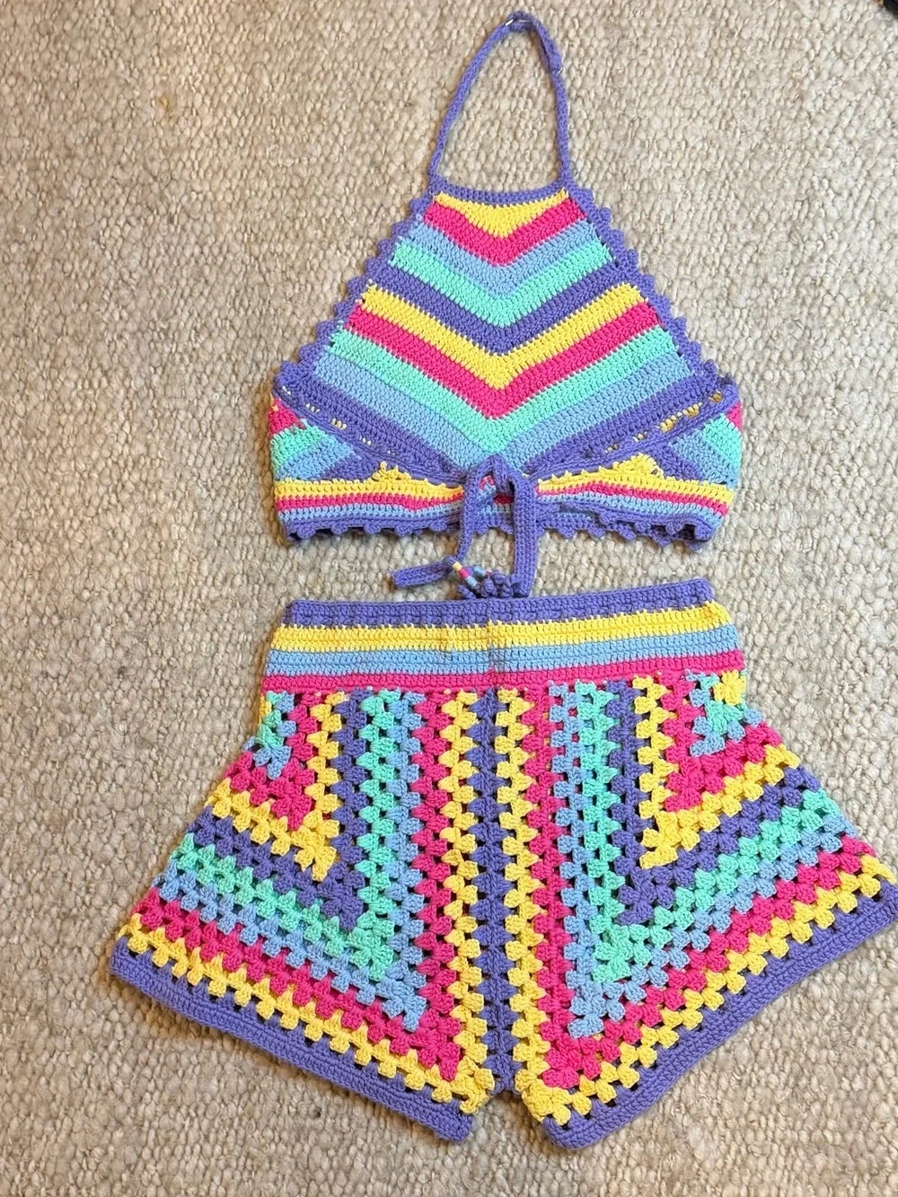*ST.BARTH GIRLS 2 Piece Knitted Set Size 12-16       Great Condition OWO